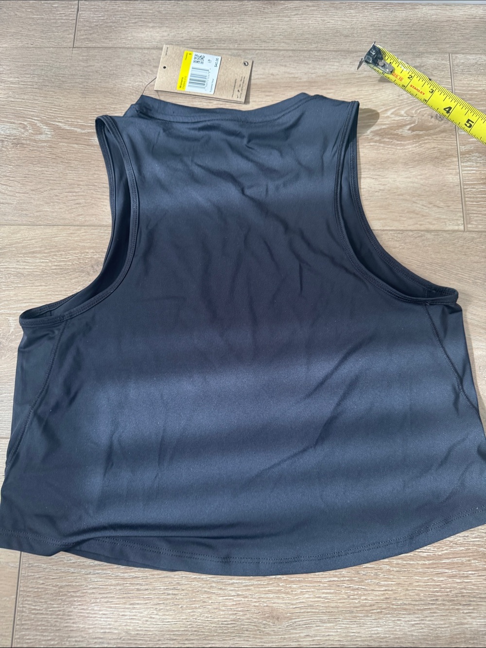 Nike Black Women's Crop Tank top dri-fit - Picture 9 of 12